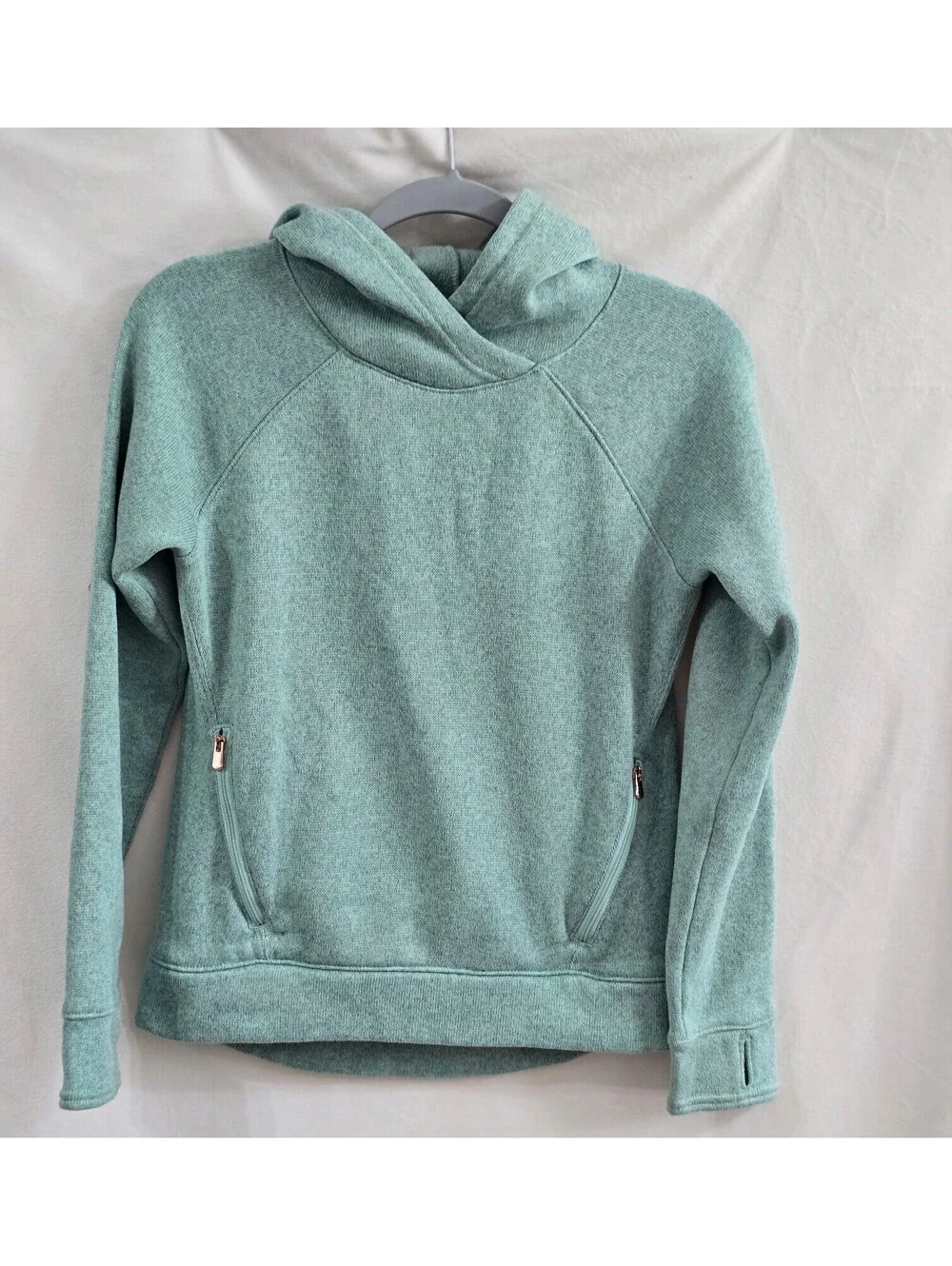 Old Navy Active Girl's XL (14) Light Green Hoodie Sweatshirt